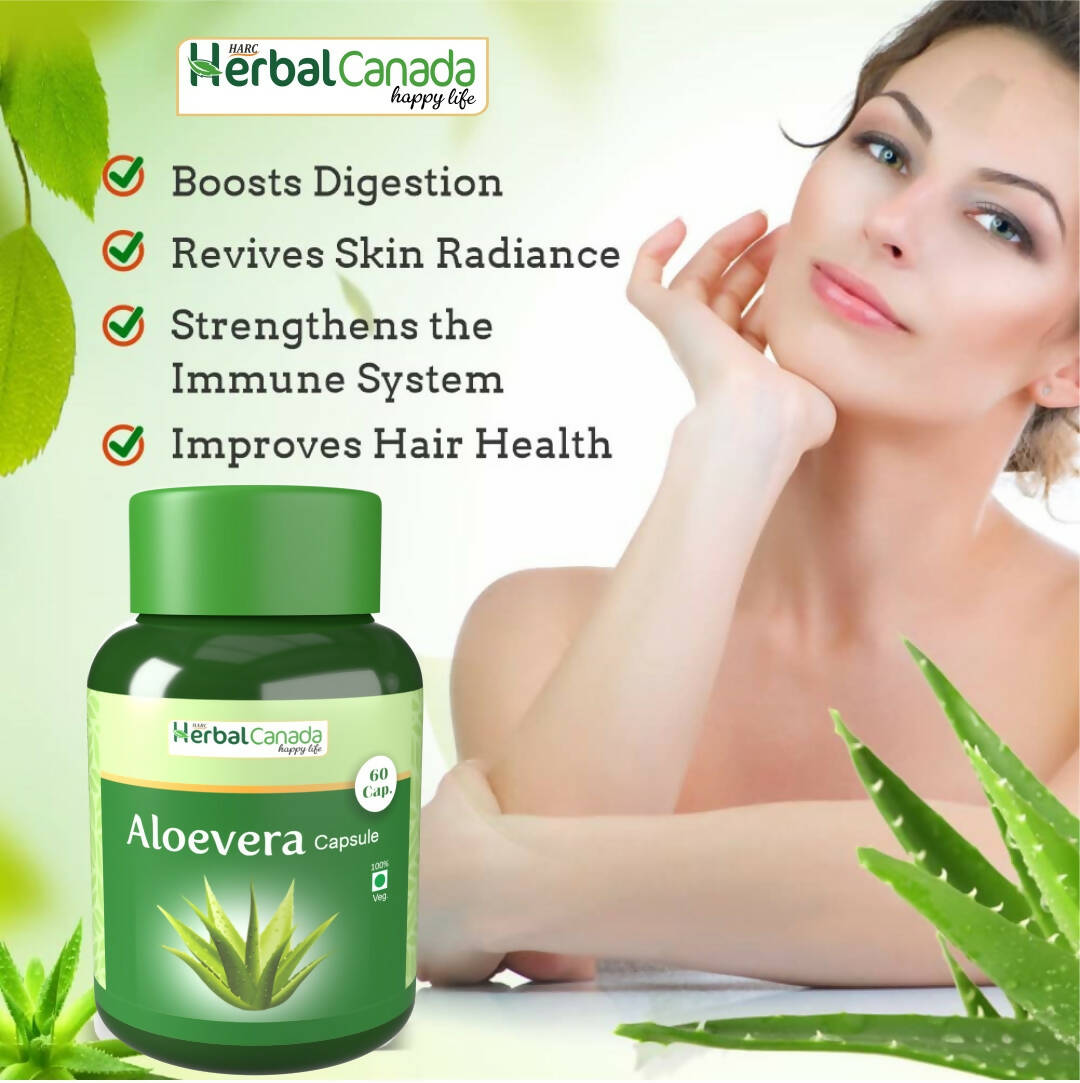 Herbal Canada Aloe Vera Capsules - Grab2buy