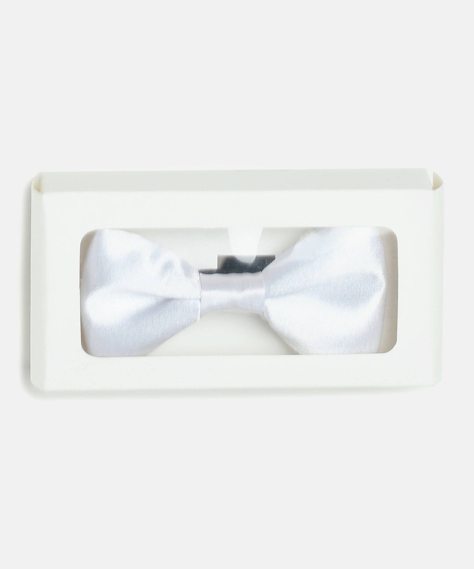 Manet Boys Solid Single Layer Bow - White