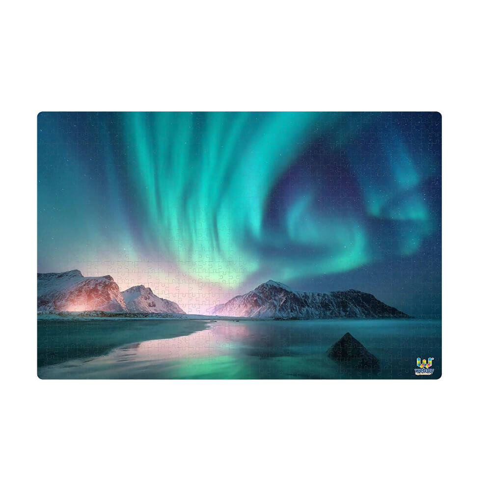 Webby Wooden Aurora Borealis Jigsaw Puzzle-1000 Pcs  Grab2Buy Webby Grab2Buy