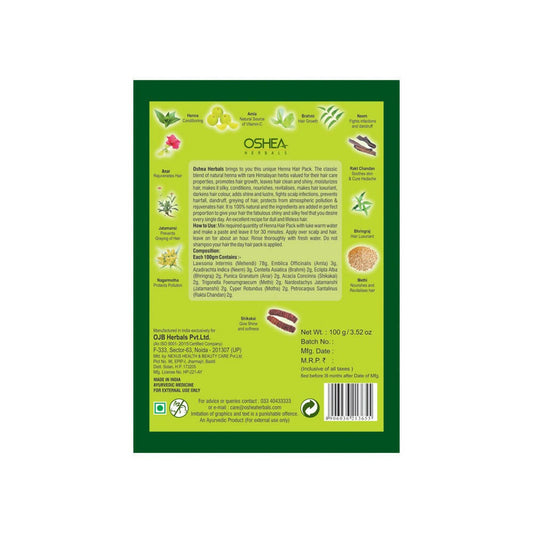 Oshea Herbals Natural Henna Hair Pack - Grab2buy