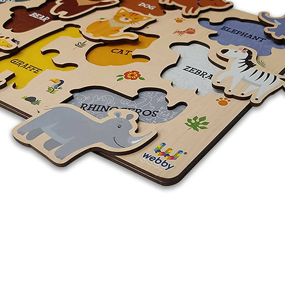 Webby Wooden Educational Puzzle for Preschool Kids- Set of 6  Grab2Buy Webby Grab2Buy