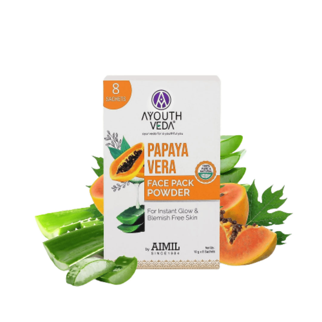 Ayouthveda Papaya Vera Face Pack Powder - Grab2buy