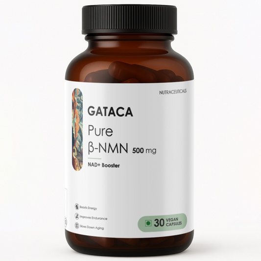 GATACA Pure β-NMN 500 mg Capsules with Nicotinamide Mononucleotide for More Energy, More Endurance, More Life 