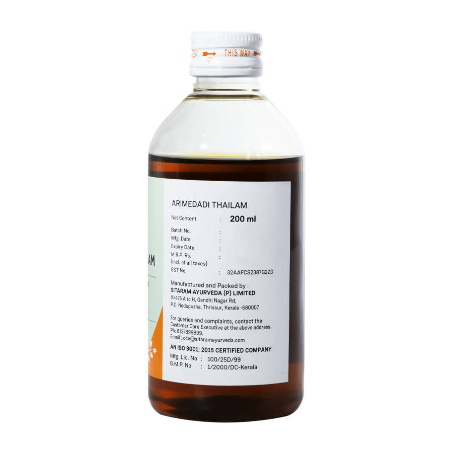 Sitaram Ayurveda Arimedadi Tailam 