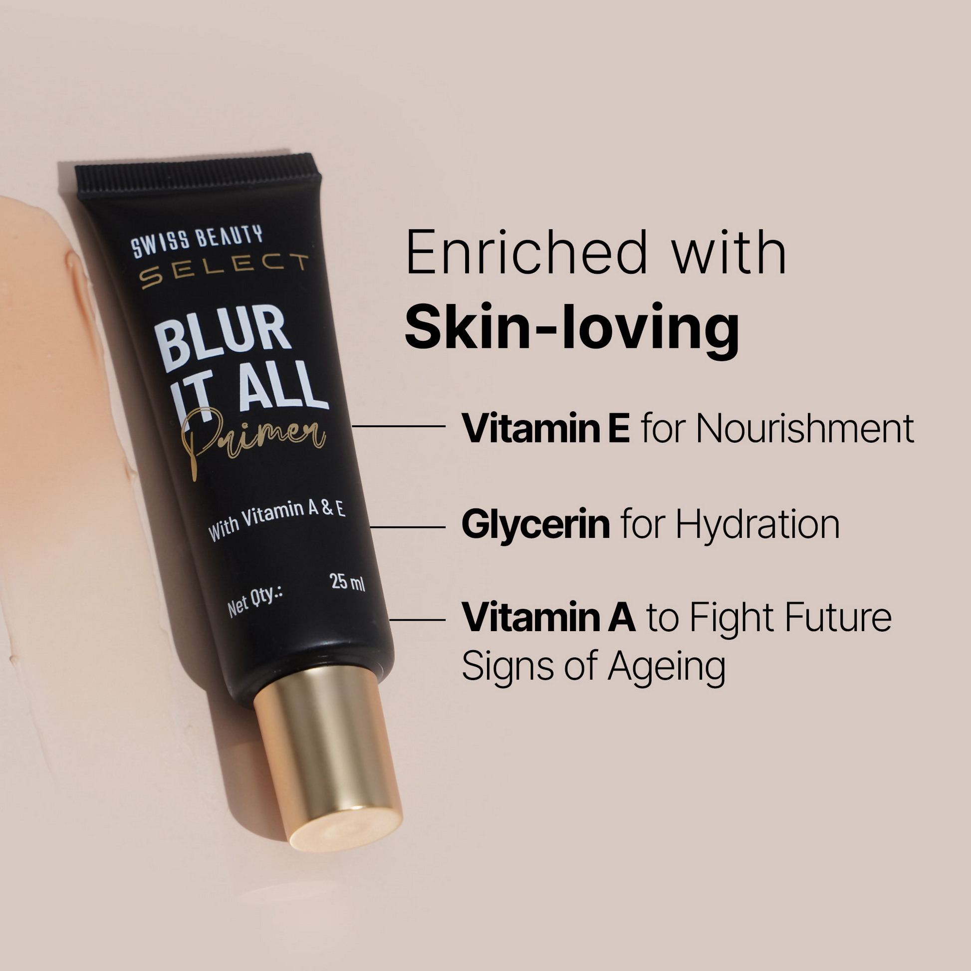 Swiss Beauty Select Blur It All Primer With Vitamin A & E 