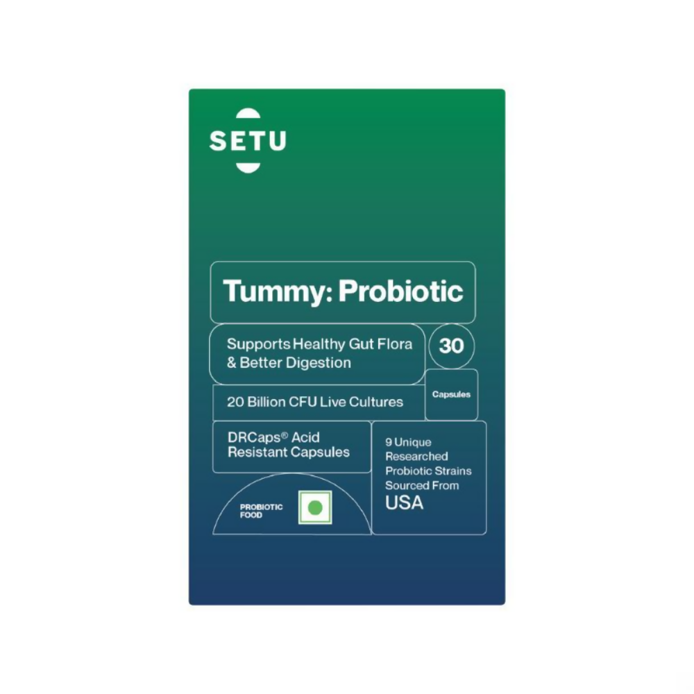 Setu Tummy Probiotics Naturally Fermented Capsules 