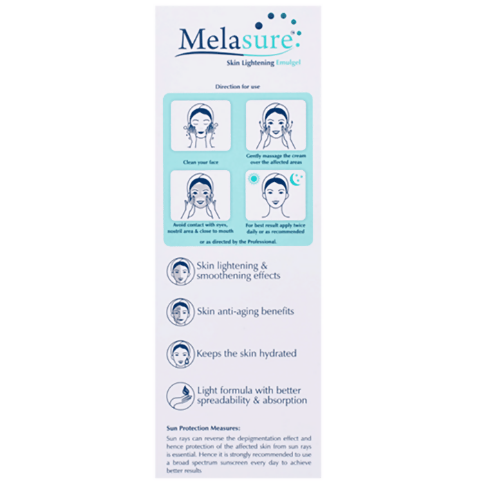 Melasure Skin Lightening Emulgel For All Skin Types 