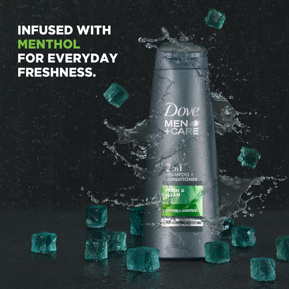 Dove Men +Care Fresh & Clean 2 In 1 Shampoo + Conditioner