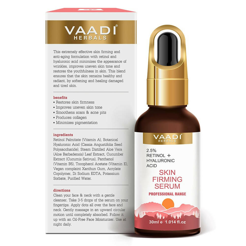 Vaadi Herbals Skin Firming Serum With 2.5% Retinol & Hyaluronic Acid  Grab2Buy Vaadi Herbals Grab2Buy