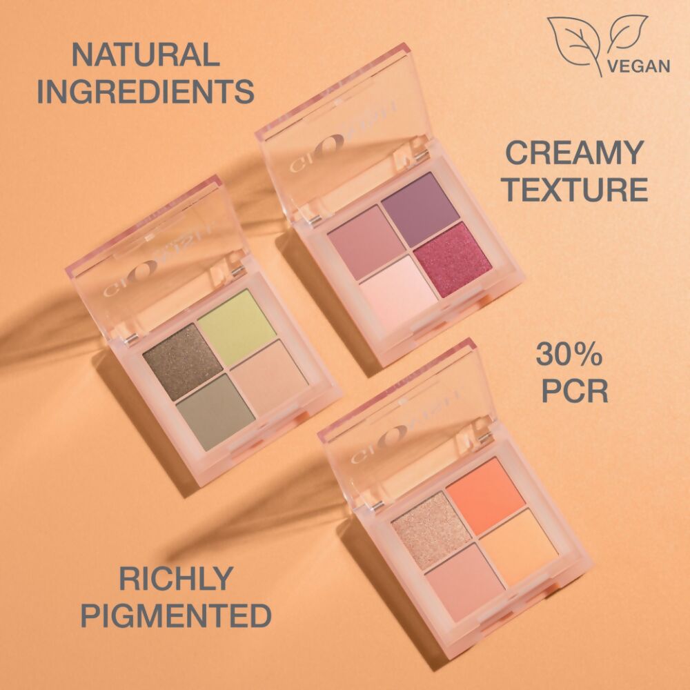 Huda Beauty Glowish Micro Mini Natural Eyeshadow Palette - Clay | Swadesiicart