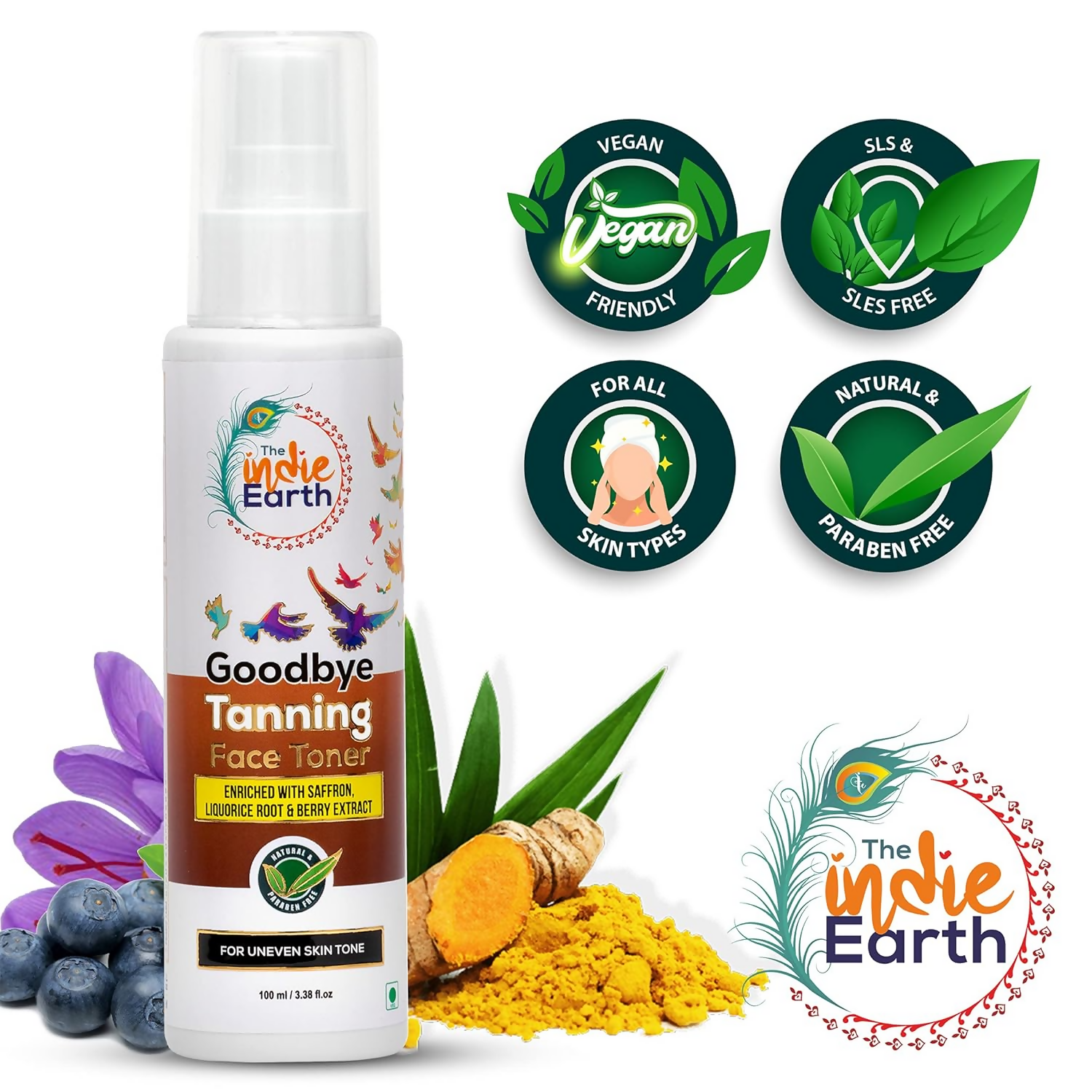 The Indie Earth Goodbye Tanning (Skin Brightening) Face Toner  Grab2Buy The Indie Earth Grab2Buy