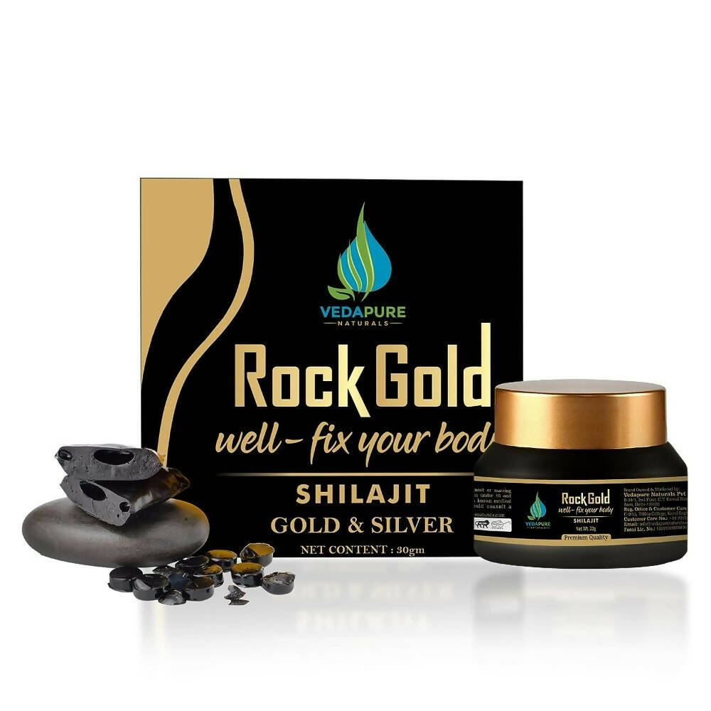 Vedapure Rockgold Well Fix Your Body Gold & Silver Sj Resin - Grab2buy