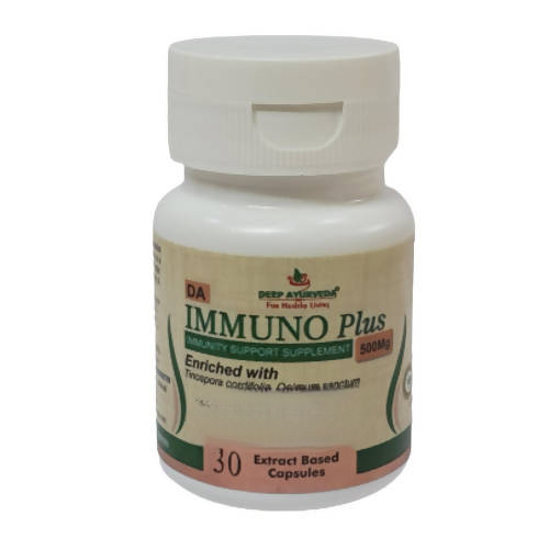 Deep Ayurveda Immuno Plus 500mg Veg Capsules 