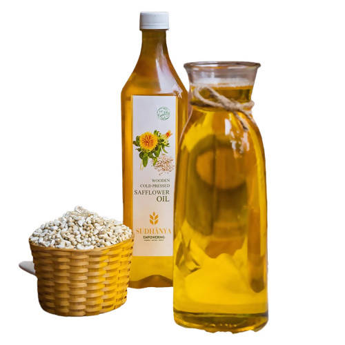 Sudhanya Safflower Oil - Wooden Cold Pressed - Grab2buy