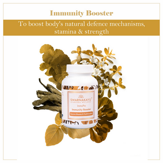 Swarnakayu ImmuPro Immunity Booster Tablets With Swarna Bhasma & Yashtimadhu 