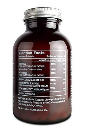 The Vitamin Company Glucosamine Chondroitin Msm With Optimsm Capsules - Grab2buy