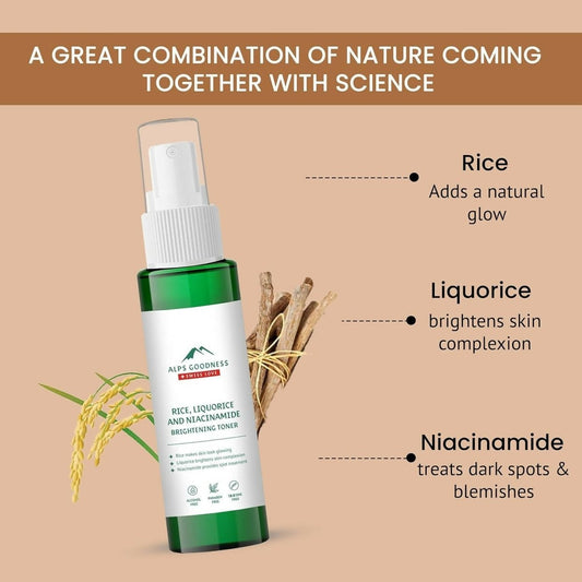 Alps Goodness Rice, Liquorice & Niacinamide Brightening Toner - Grab2buy
