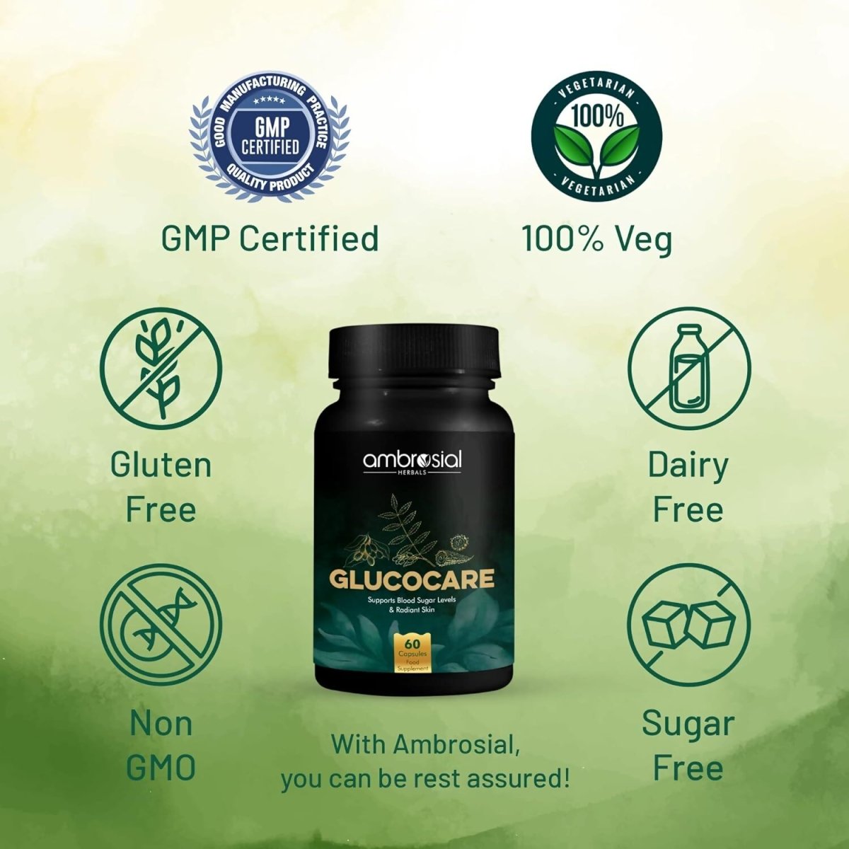 Ambrosial Glucocare Capsules - Grab2buy