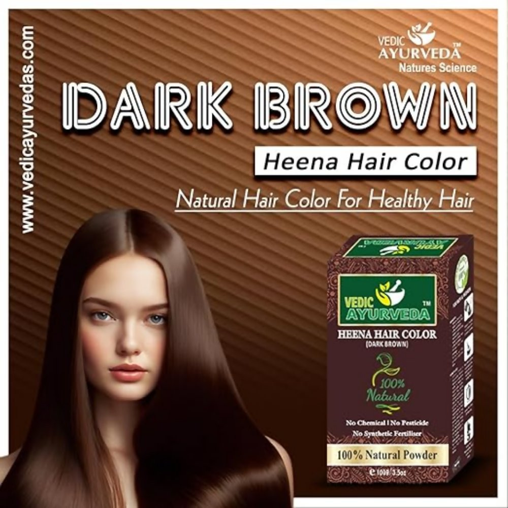 VedicAyurveda Dark Brown Hair Color  Grab2Buy VedicAyurveda Grab2Buy