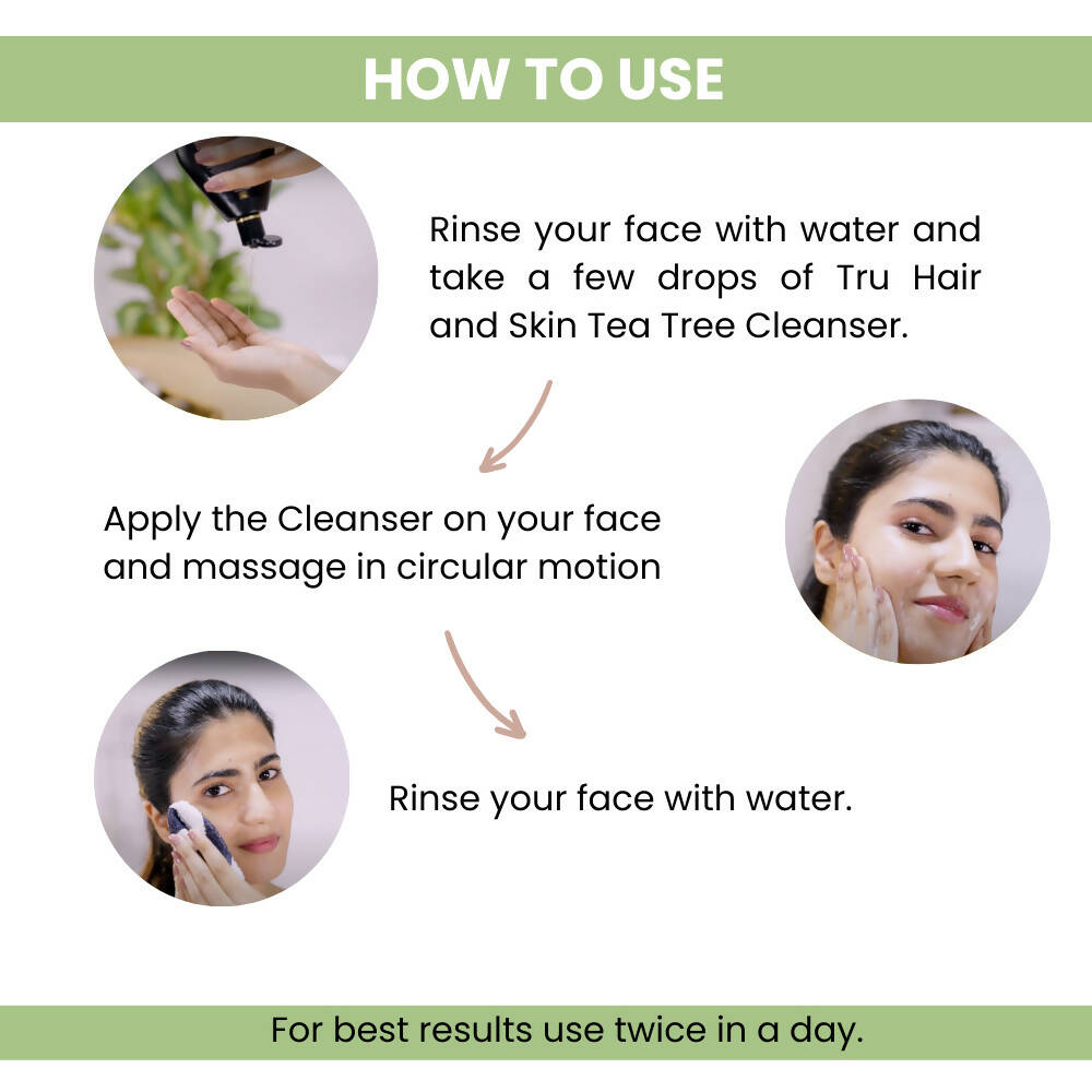 Tru Hair & Skin Tea Tree & Salicylic Acid Cleanser  Grab2Buy Tru Hair & Skin Grab2Buy
