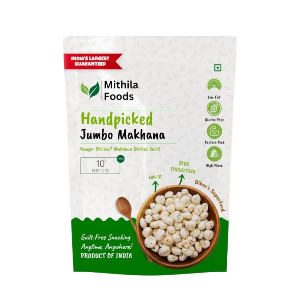 Mithila Foods Authentic Bihari Jumbo Hand-Picked Phool Makhana