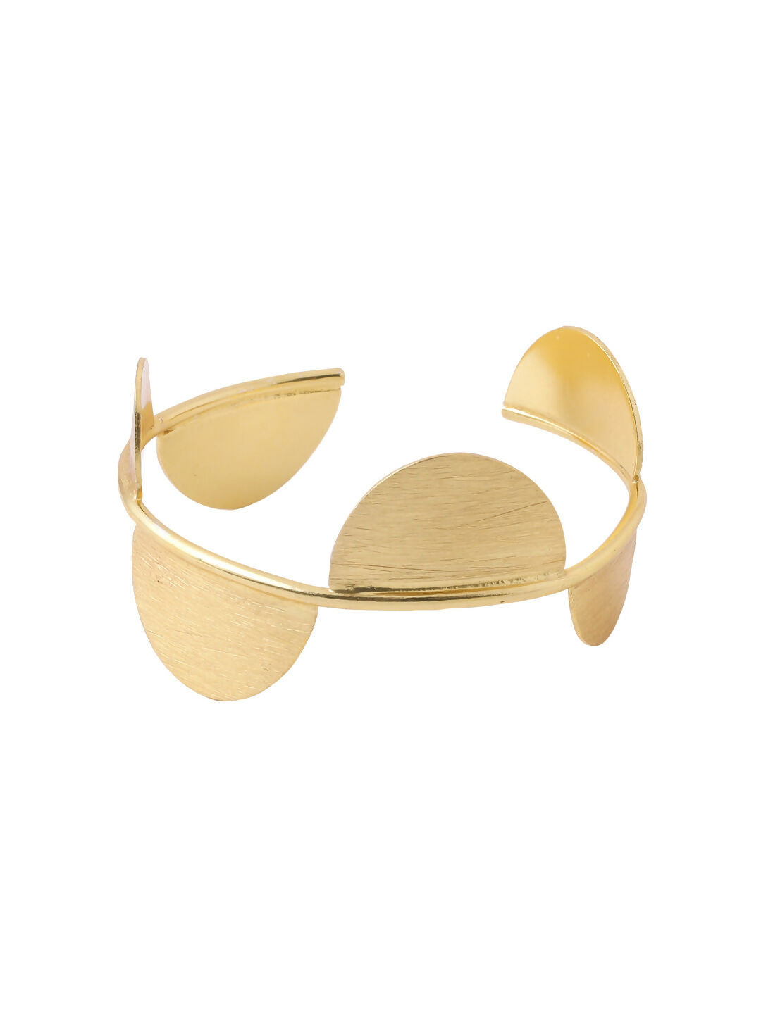 NVR Women Gold-Polished Adjustable Kada Bracelet