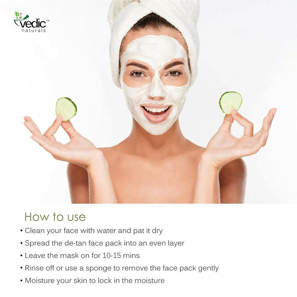 Vedic Naturals De Tan Clay Face Wash  Grab2Buy Vedic Naturals Grab2Buy