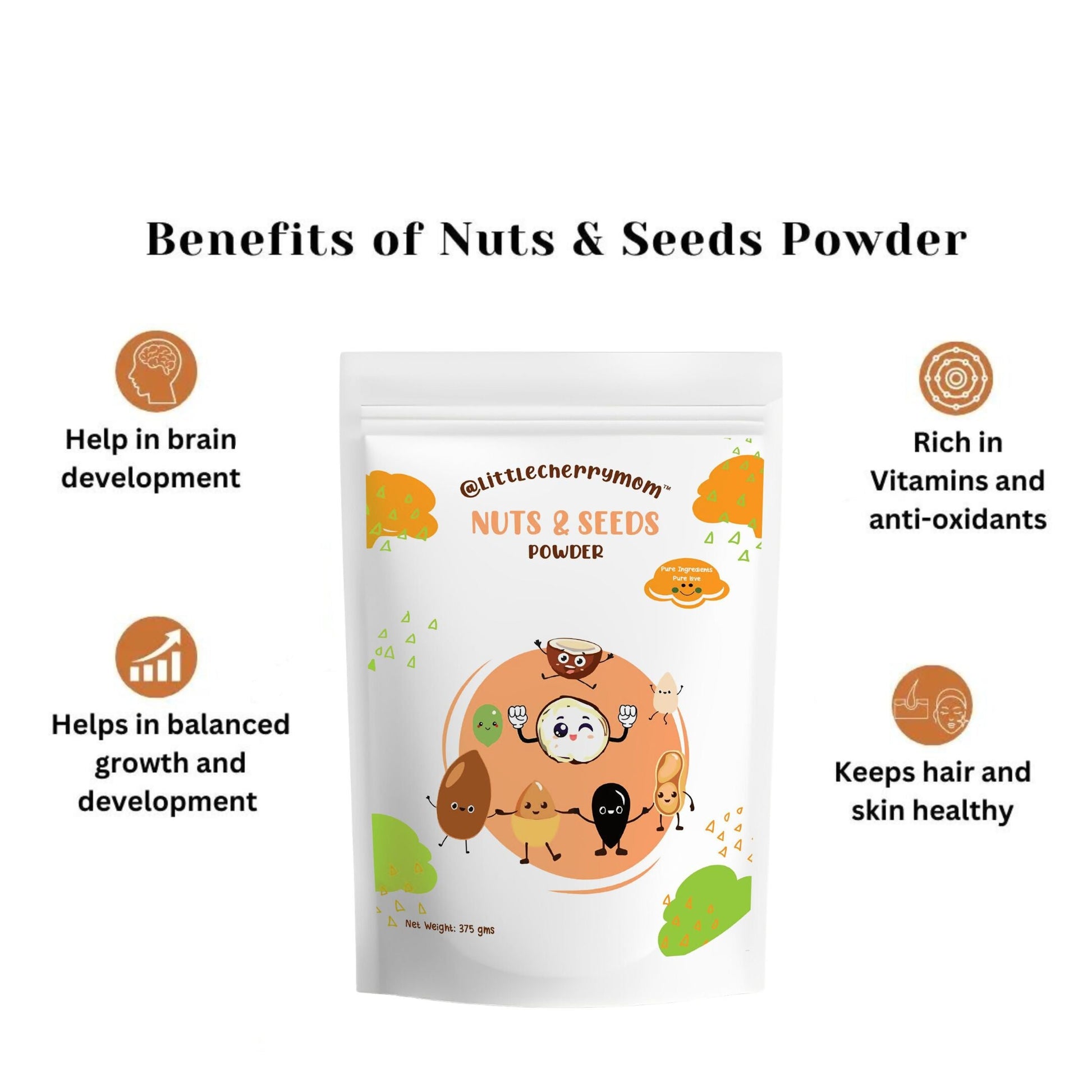 Littlecherrymom Nuts & Seeds Powder | Swadesiicart