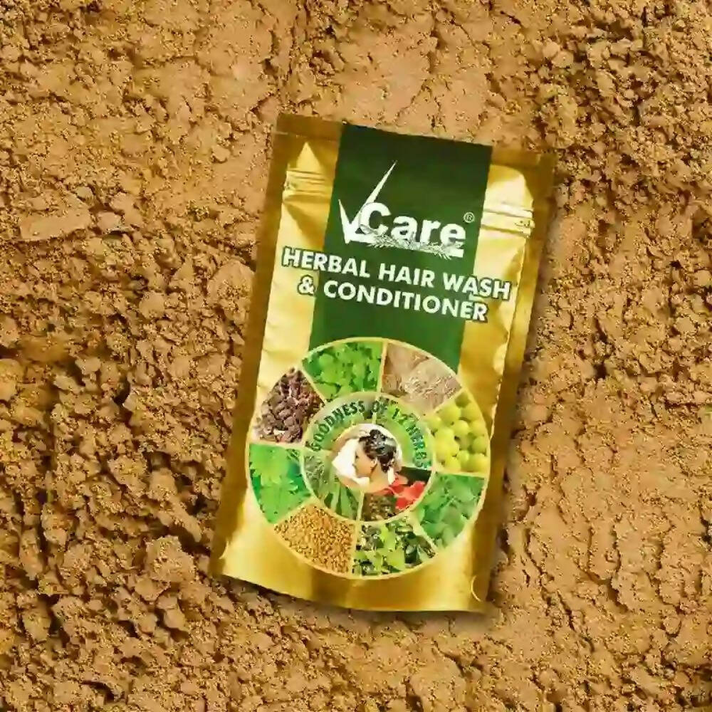 VCare Herbal Hair Wash Powder And Conditioner  Grab2Buy VCare Grab2Buy