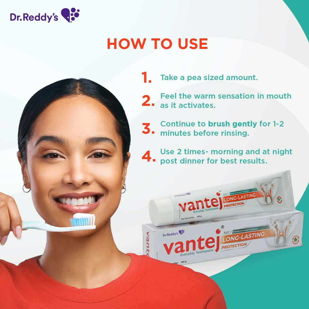 Vantej Sensitivity Protection Toothpaste, Gives Long Lasting Sensitivity Protection & Tooth Sensitivity Healing  Grab2Buy Vantej Grab2Buy