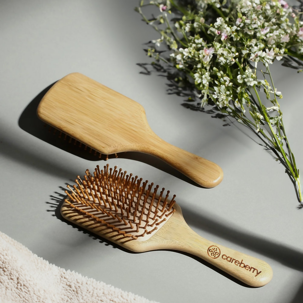 Careberry Bamboo Brilliance Paddle Hairbrush - Limited Time Offer 
