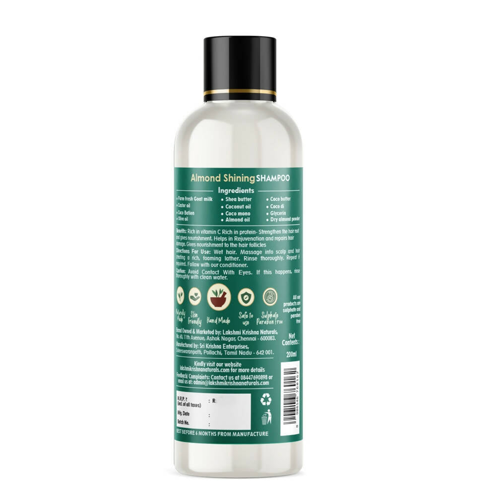 Lakshmi Krishna Naturals Almond Shining Shampoo