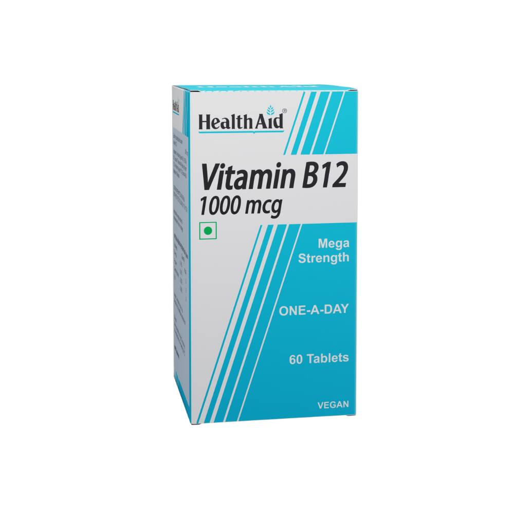 HealthAid Vitamin B12 1000 mcg Mega Strength Tablets 