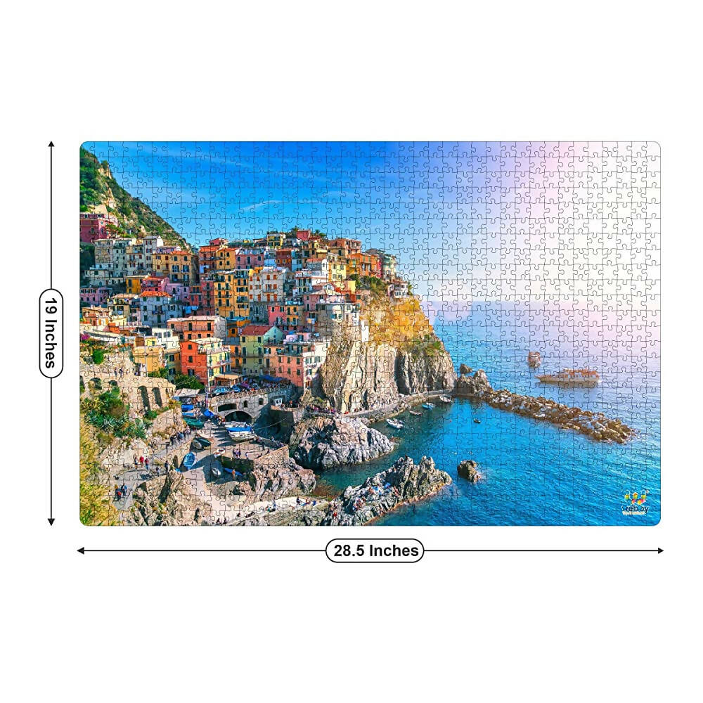 Webby Wooden Cinque Terre Jigsaw Puzzle-1000 Pcs  Grab2Buy Webby Grab2Buy