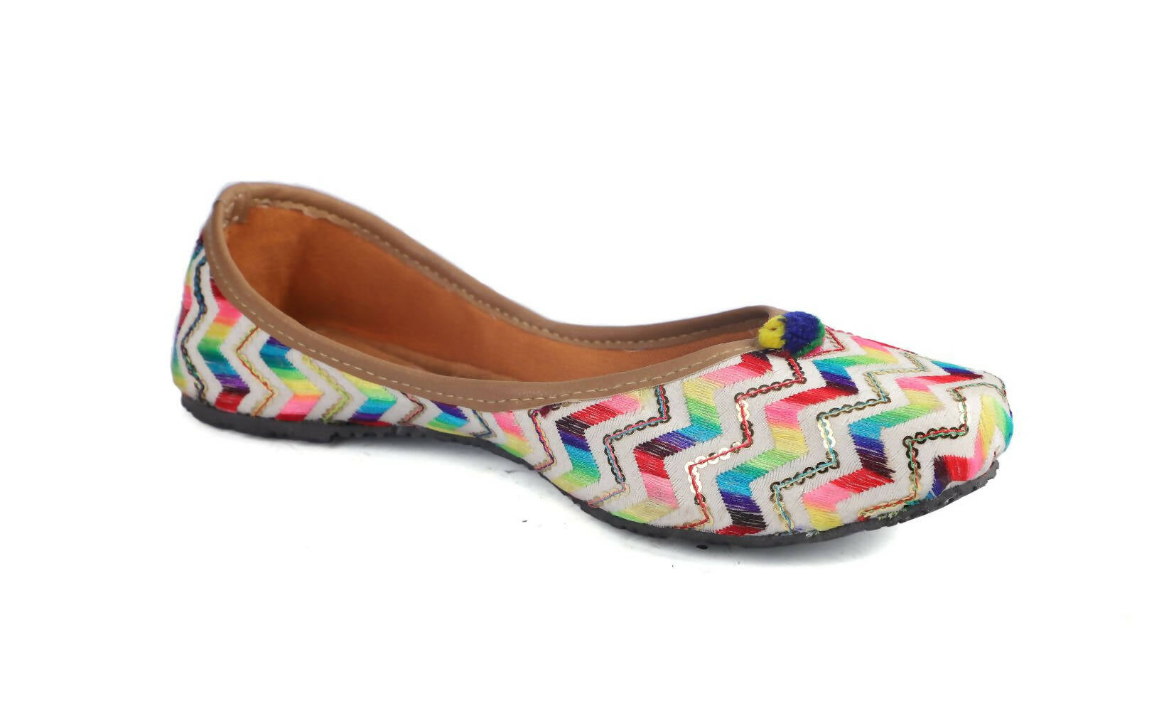 Tiny Bugs Girls Hand Crafted Ethnic Juttis - Multi  Grab2Buy Tiny Bugs Grab2Buy
