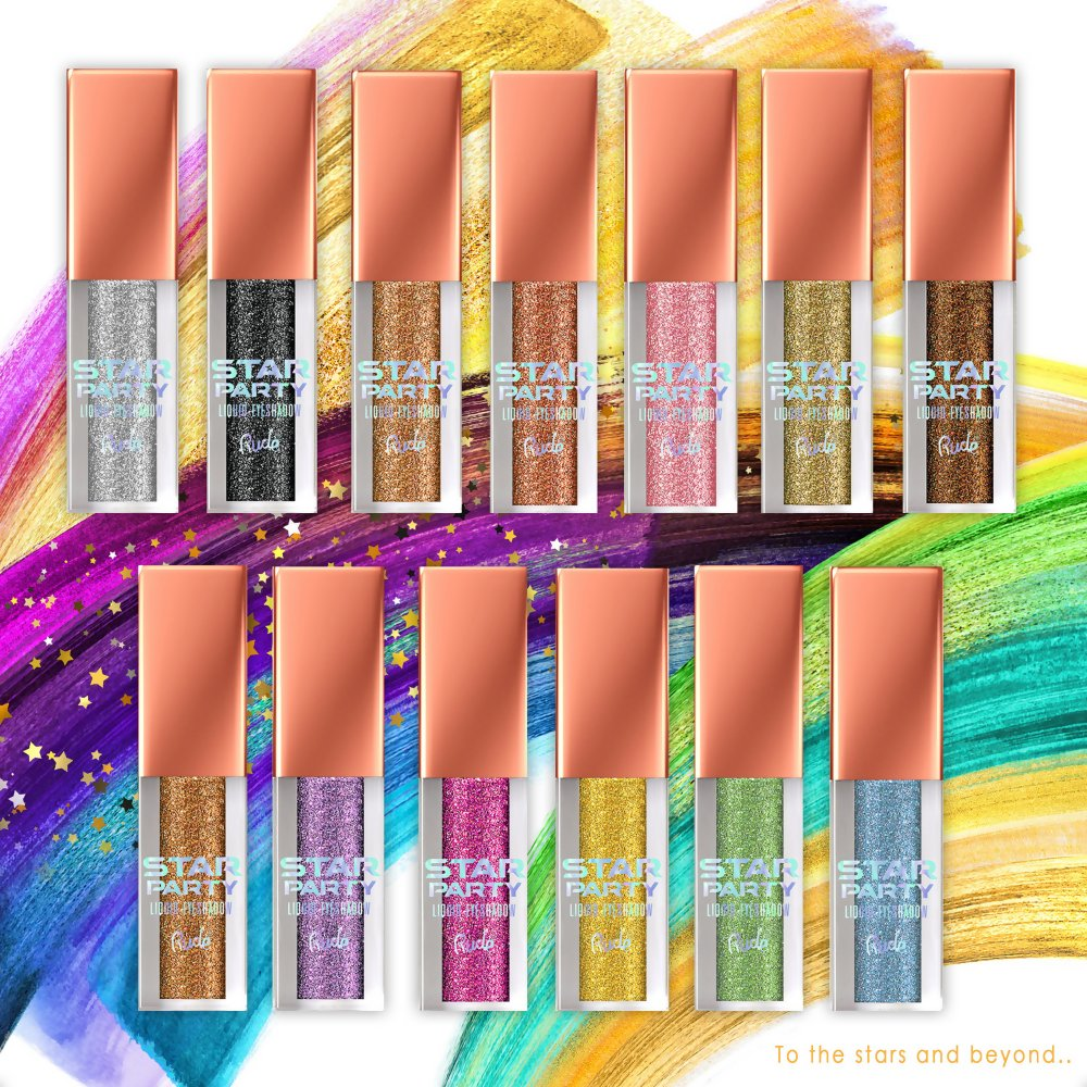 Rude Cosmetics Star Party Liquid Glitter Eyeshadow - After Glow