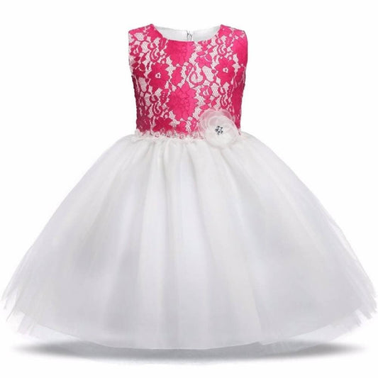 Asmaani Baby Girl Multi-Color Satin A-Line Maxi Full Length Dress (AS-DRESS_22058) - Grab2buy