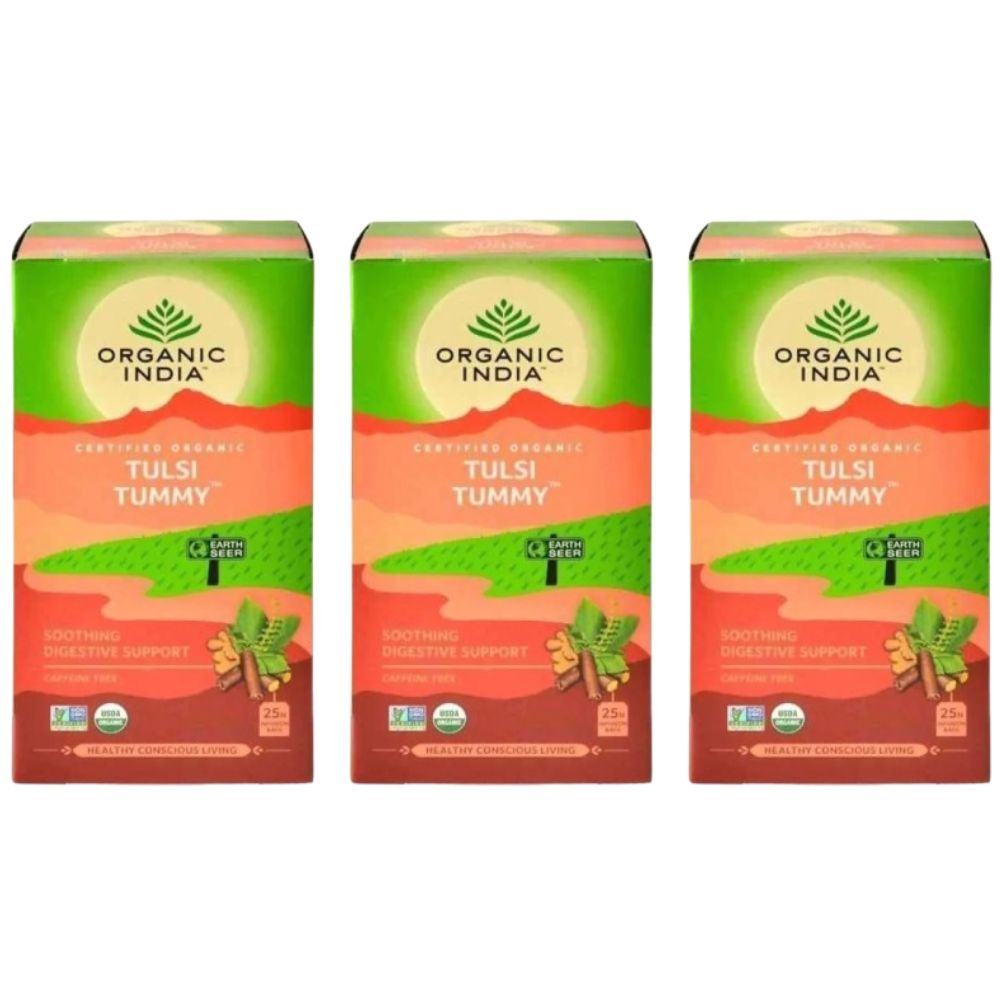 Organic India Tulsi Tummy 25 Tea Bags 