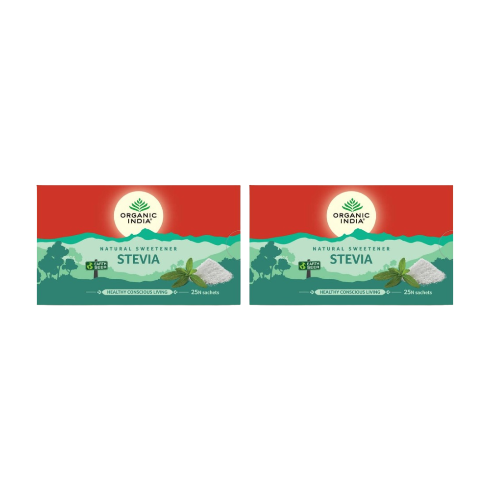 Organic India Natural Sweetener Stevia Sachets 