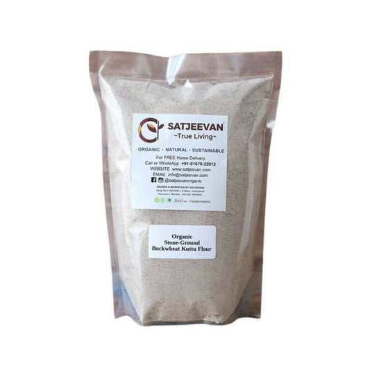 Satjeevan Organic Stone-Ground Buckwheat Kuttu Flour 
