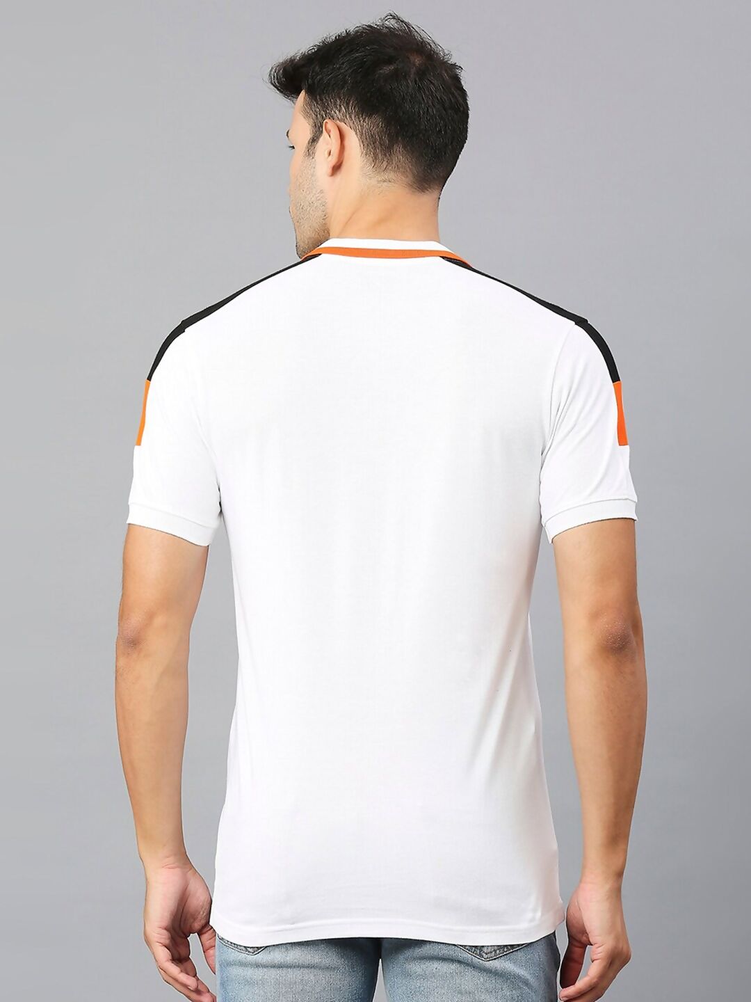 Fancode Sunrisers Hyderabad IPL Printed Polo Collar Cotton Sports T-shirt