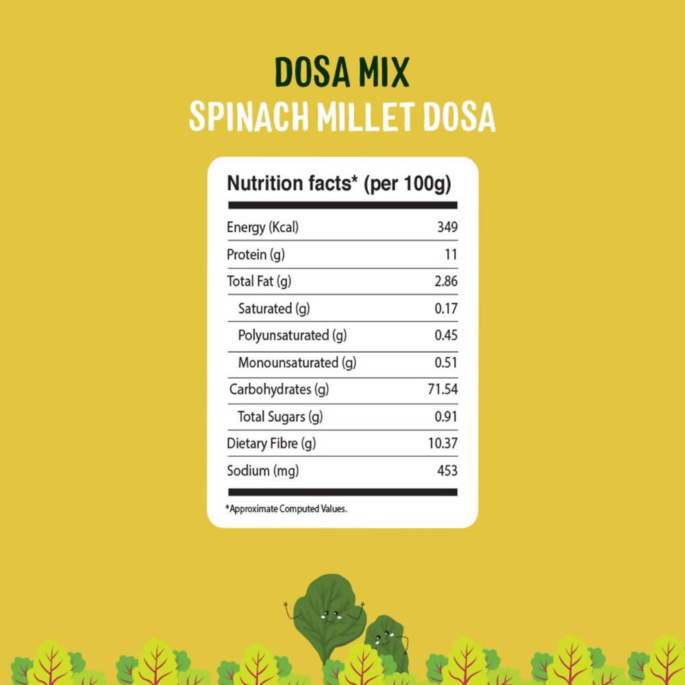 Timios Organic Millet Spinach Dosa Mix  Grab2Buy Timios Grab2Buy