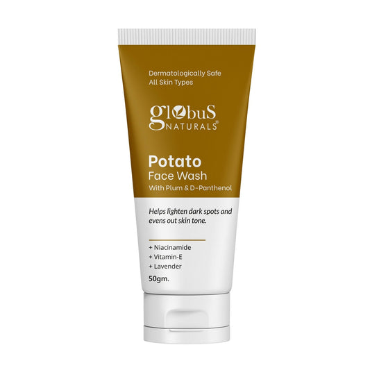Globus Naturals Potato Face Wash with Plum & D-Panthenol | Swadesiicart