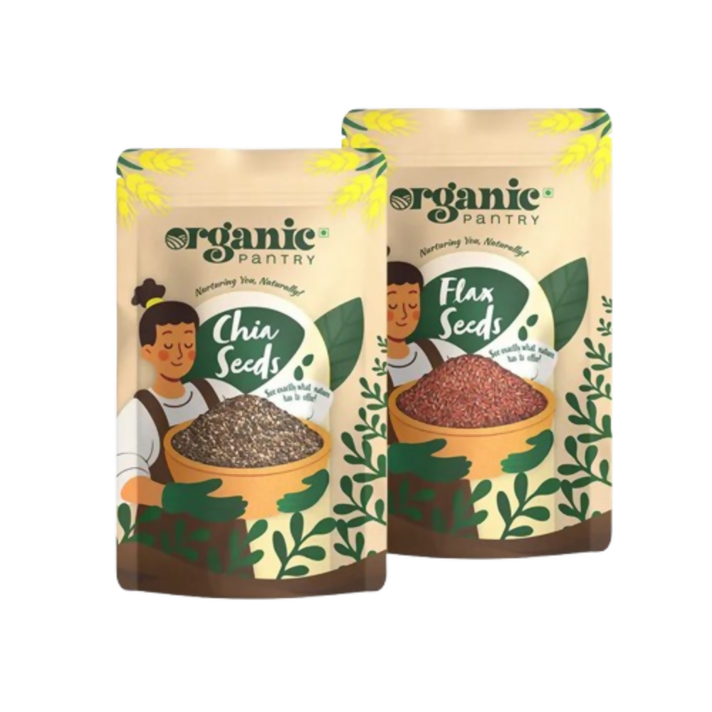 Organic Pantry Gut & Glow Duo - Chia Seeds & Flax Seeds