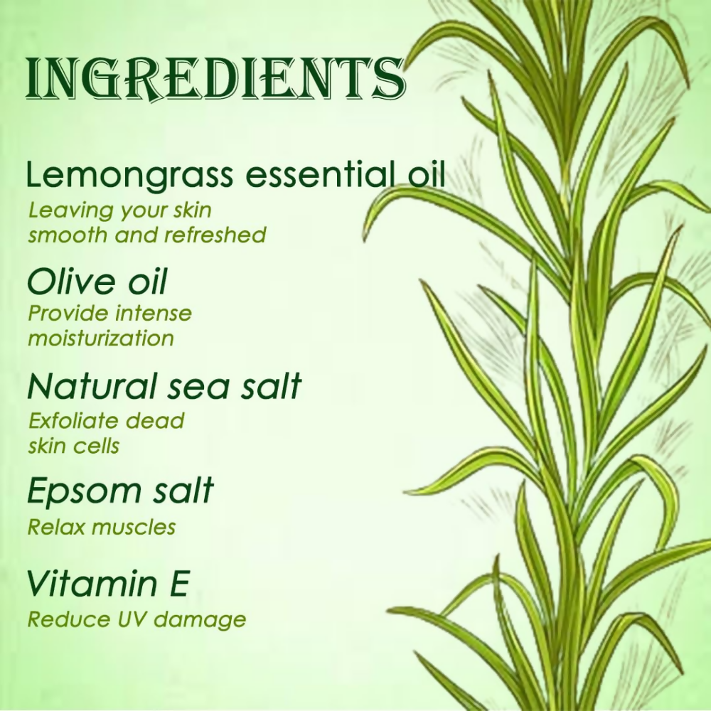 VedicAyurveda Lemongrass Bath Salt  Grab2Buy VedicAyurveda Grab2Buy