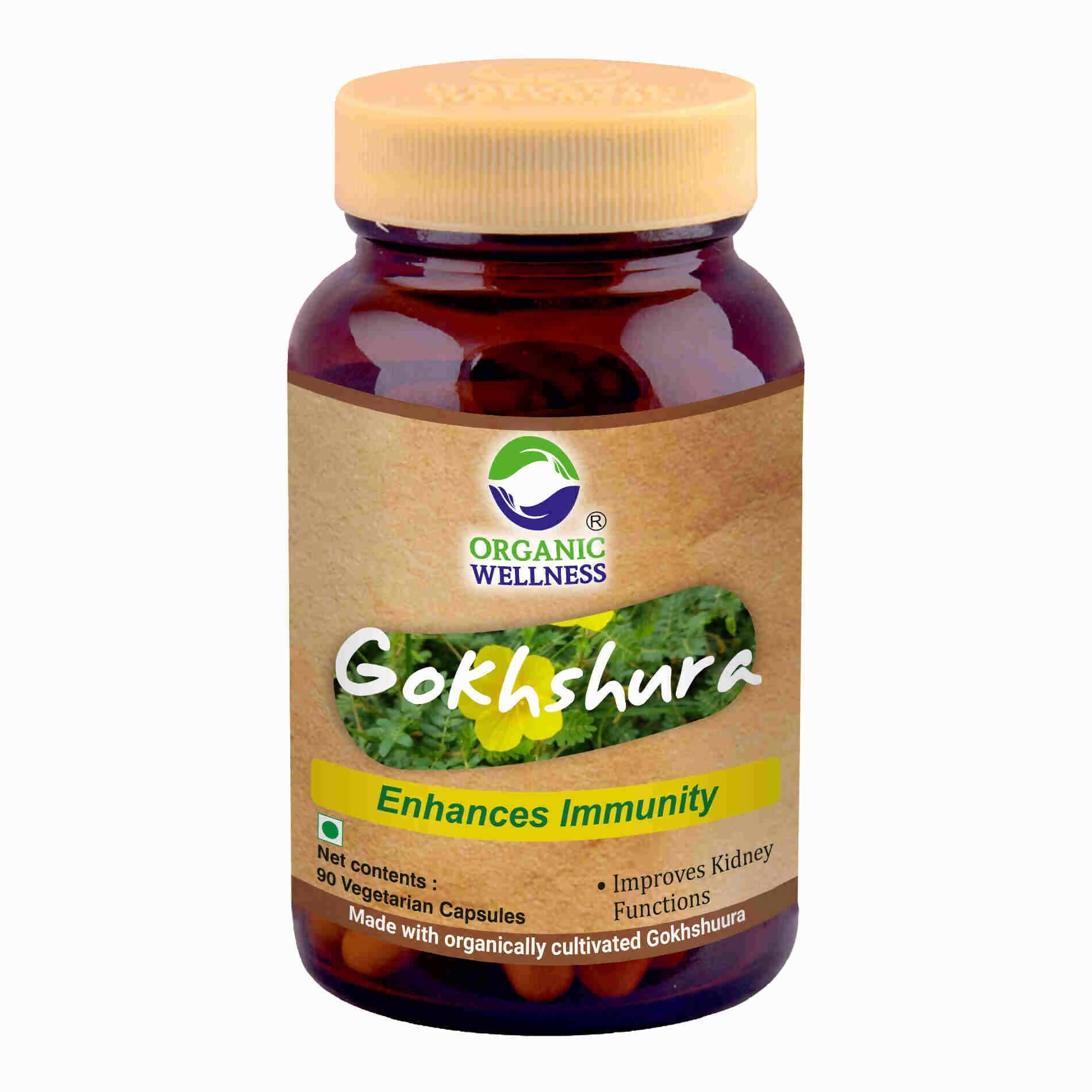 Organic Wellness Gokhshura Vegetarian Capsules - Grab2buy
