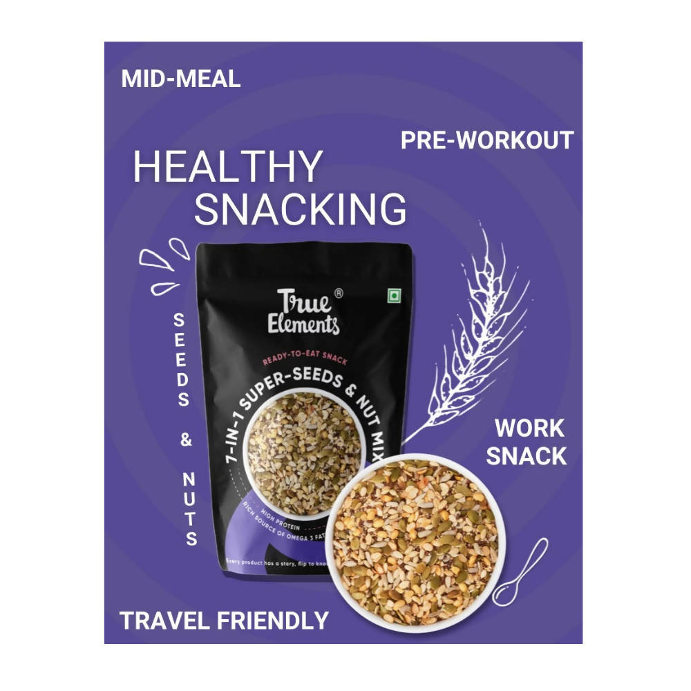 True Elements 7 in 1 Super Seeds & Nut Mix  Grab2Buy True Elements Grab2Buy