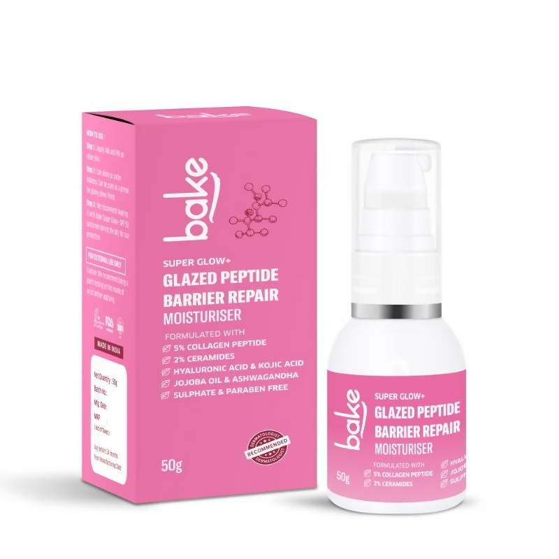 Bake Super Glow+ Glazed Peptide Barrier Repair Moisturizer  Grab2Buy Bake Grab2Buy