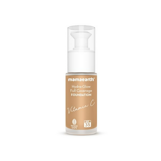 Mamaearth Hydra-Glow Full Coverage Foundation With Vitamin C & Turmeric - Nude Glow - Limited Time Offer