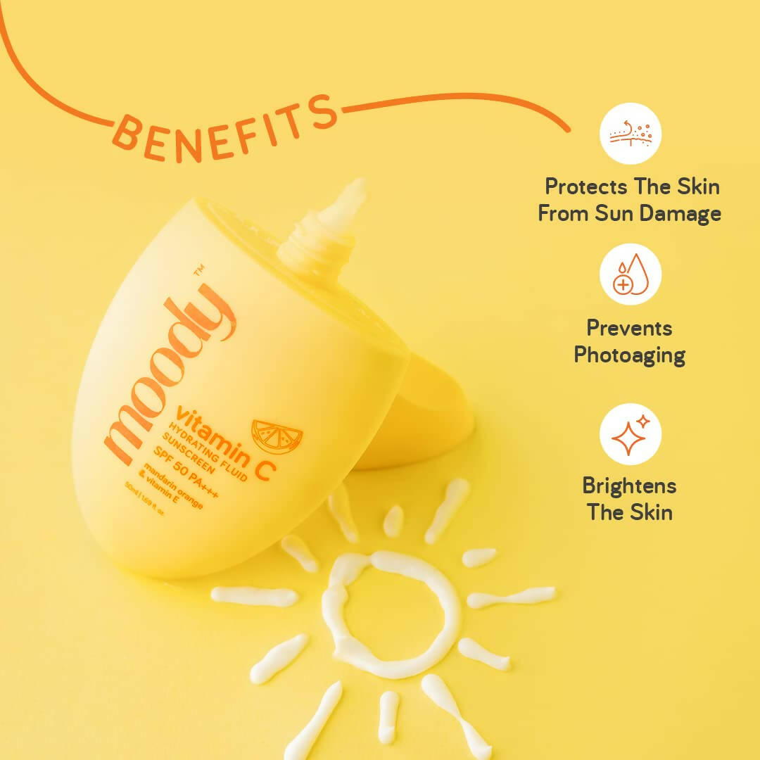 Moody Vitamin C Hydrating Fluid Sunscreen with SPF 50 PA+++ 